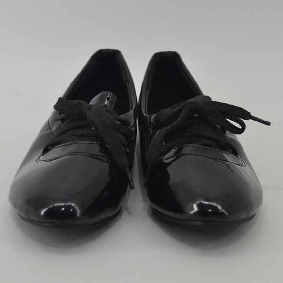 Women's US 9 Black Shiny Ballet Flat Whimsigoth Size 40 - Picture 8 of 14